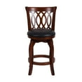 thumbnail image 3 of Pemberly Row Faux Leather Counter Stool in Dark Cherry & Black - Set of 3, 3 of 5