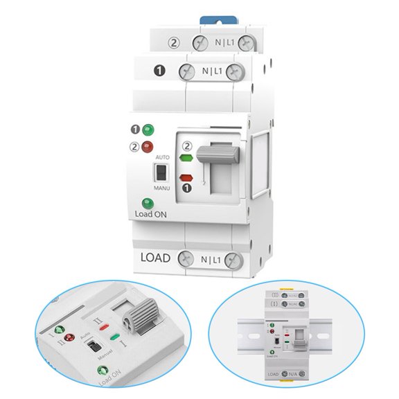 For Ats Dual Power Automatic Electrical Transfer Switch 2P 63A 220V For Generator