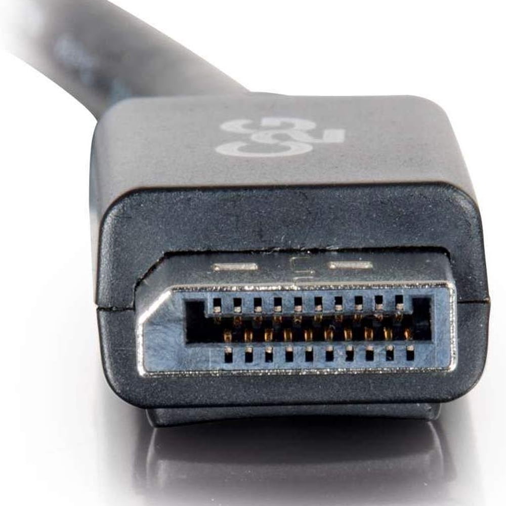 C2G 25ft DisplayPort Cable with Latches - 4K - 8K - UHD - Black - DisplayPort cable - 25 ft