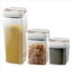 thumbnail image 5 of Frasco de Plástico Sellado con Tapa, Transparente, Cuadrado, Sellado, con Tapa de Extracción Rápida, para Almacenar Alimentos en la Cocina, Tamaño M, 5 of 5
