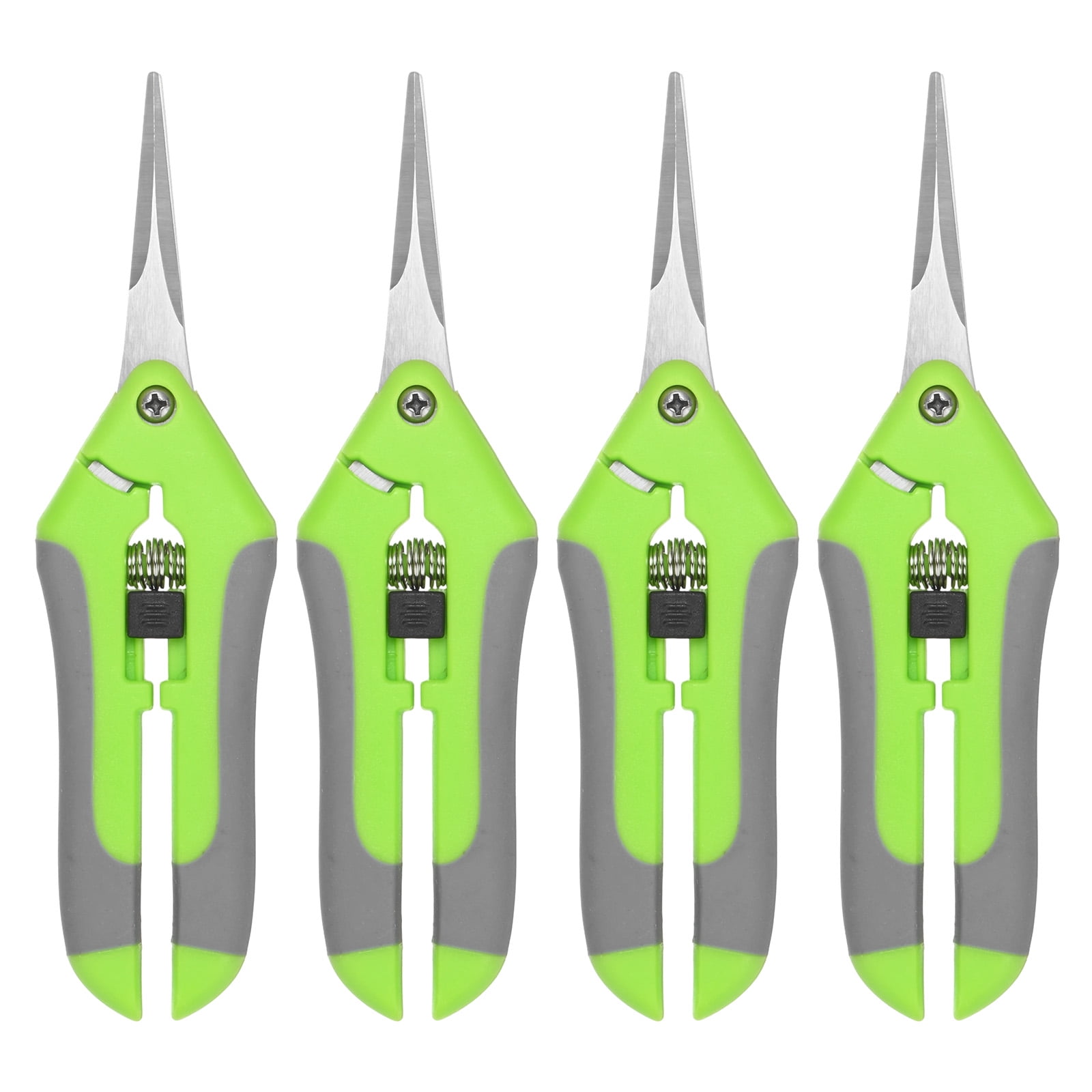 Uxcell 4-Pack Bypass Pruning Shears for Garden, 6.6 Inch Stainless Steel Scissors