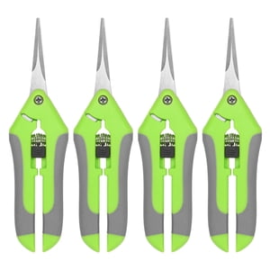 Uxcell 4-Pack Bypass Pruning Shears for Garden, 6.6 Inch Stainless Steel Scissors