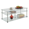 thumbnail image 3 of Convenience Concepts Designs2Go Three-Tier Coffee Table with Clear Glass Shelves, 3 of 3