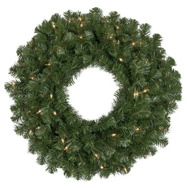 Northlight 36" Prelit Deluxe Windsor Pine Artificial Christmas Wreath - Clear Lights