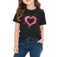 thumbnail image 3 of Plebaso Boys Girls Valentine's Day T-Shirts Graphic Cute Tee Casual Short Sleeve Crewneck Summer Tops, 3 of 7