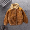 thumbnail image 7 of AherBiu Toddler Boys Clothes Corduroy Fleece Lined Winter Jackets for Little Boy Button Down Lapel Coats, 7 of 7