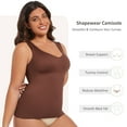 thumbnail image 5 of MISS MOLY Shapewear Tummy Control Tank Top Compression Tanks for Women V-Neck Camisole Cami Slimming Body Shaper, 5 of 6
