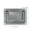 thumbnail image 2 of TABLZONE Embedded Door Handle Zinc Alloy Silver Anti-rust for Doors 1Pcs, 2 of 6