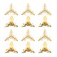 thumbnail image 2 of 12 piezas de Metal tallado joyero Protector de esquina muebles soporte decorativo, 2 of 4