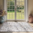 thumbnail image 1 of Area Rug x Vintage Rug Indoor Washable Rug Retro Accent Rug Distressed Carpet Multi Floral Print Country Boho Rug Non Slip Kitchen Bedroom Living Room Dining Room Office, 1 of 9