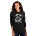 thumbnail image 3 of Camping Is Therapy Outdoors Adventure Long Sleeve TShirt Men Women Brisco Brands M, 3 of 6