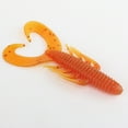 thumbnail image 2 of 4pcs Soft Fish Bionic Baits Fishing accessaries Silicone Silicone Maggot Shrimp Fish Baits Lures 4 Colors, 2 of 8