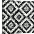 thumbnail image 1 of ARTCANVAS Diamond Black White Pixel Jewel Canvas Art Print - Size: 12" x 12" (1.50" Deep), 1 of 9