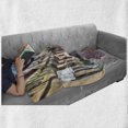 thumbnail image 6 of City Soft Flannel Fleece Blanket, Town of Alba Piedmont Northern Italy Narrow Stone Paved Street Among Colorful Houses, Cozy Plush for Indoor and Outdoor Use, 50" x 70", Multicolor, by Ambesonne, 6 of 6