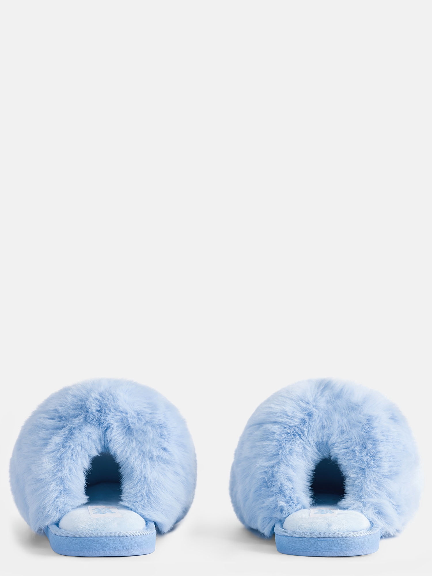 Wonder Nation Toddler, Little & Big Girls Faux Fur Puff Slippers
