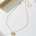 thumbnail image 5 of Bow Necklace for Women Gold Necklace Gold Bow Pendant Necklace Dainty Jewelry for Her, 5 of 12