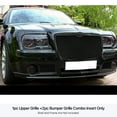 thumbnail image 3 of APS Compatible with Chrysler 300C 2005-2010 with Fog Light Main Upper Lower Bumper Stainless Steel Black Mesh Front Grill Grille Insert Combo R77842H, 3 of 4