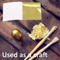 thumbnail image 5 of 200 PCS Gold Sheets Gold Foil for Art Gilding Flakes Multipurpose Gold Leaves Flakes Gold Flakes 8.5 X 8 cm, 5 of 5