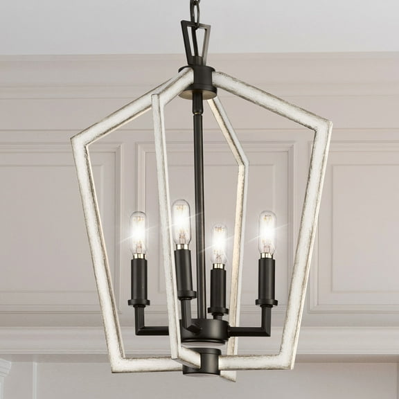Luxury Modern Chandelier, Matte Black, UHP4567