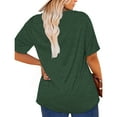 thumbnail image 3 of Anbech Merry Christmas Plus Size Shirts for Women Oversized T-Shirt Graphic Chrsitmas Tees Short Sleeve, 3 of 10