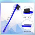 thumbnail image 2 of Piece Brush Set Double Edge Brush and Comb Bristle Hairbrush Comb Care, 2 of 5