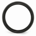 thumbnail image 2 of Black Ceramic Ring Band Wedding Standard Domed 8mm Polished, 2 of 6