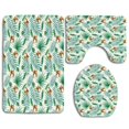 thumbnail image 1 of Juego de alfombras de baño de 3 piezas ABPHQTO Aloha Hawaii coco fruta exótica naturaleza palmera hojas, 1 of 2