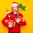 thumbnail image 5 of 20 Pcs Christmas Party Photo Booth With Stick Props Kit For Adults, 5 of 5