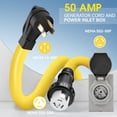 thumbnail image 3 of Cable generador Hikzest de 50 amperios y 25 pies con caja de entrada 125/250 V, 3 of 7
