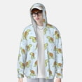 thumbnail image 4 of Daiia Cartoon Sea Turtle UPF 50+ Sun Protection Hoodie Jacket Lightweight Long Sleeve Sun Shirt for Women Men with Pocket Hiking Outdoor-Medium, 4 of 9