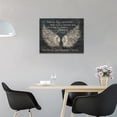 thumbnail image 3 of Rustic Angel Wing Canvas Wall Art Farmhouse Inspirational Quotes Wall Decor Angel Pictures Prints Motivational Framed Modern Artwork for Home Living Room Bedroom Bathroom 16"x12", 3 of 6