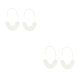 thumbnail image 3 of Pendientes en forma de U Sonducket 1 par estampado de leopardo acrílico color Blanco, 3 of 6