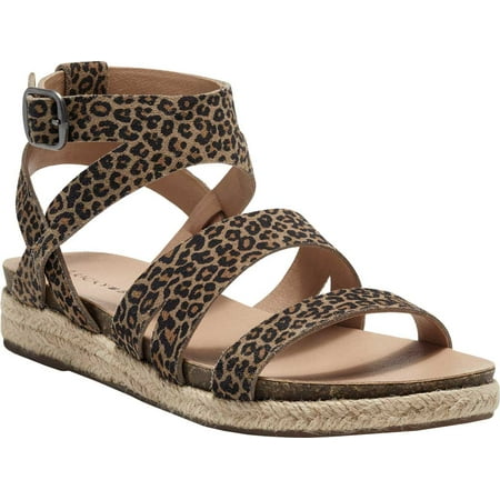 

Women s Lucky Brand Glaina Wedge Sandal Eyelash Sophia Leopard Print Suede