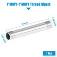 thumbnail image 2 of Conector de tubería Quickun de acero inoxidable 304 de 1" NPT, 15 cm, 2 of 6