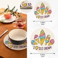 thumbnail image 3 of SKYSONIC I Love Ice Cream Pot Holders Trivets, 2 Pcs Heat Resistant Trivets,Hello Summer Cute Cotton Thread Weave Mats for Hot Pads Pans Pot Bowl Teapot for Kitchen Decor, 3 of 7