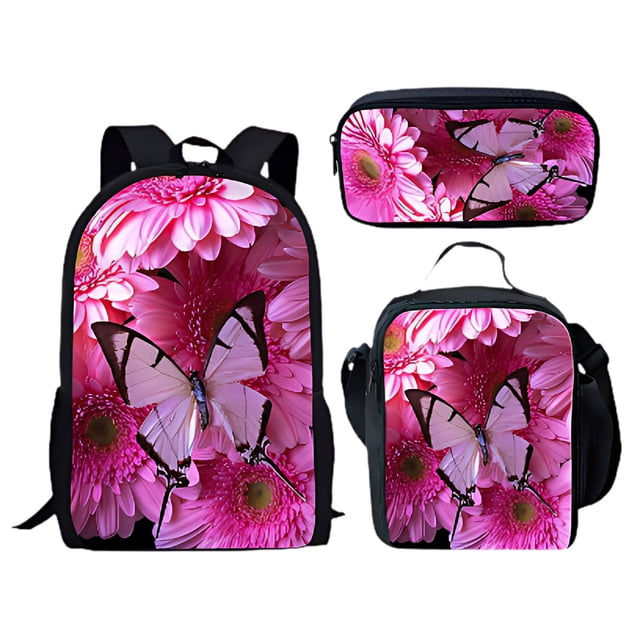 Children's Backpack Set 3-Piece With Pencil Case And Lunch Bag For Grades 1-3 Outdoor Use 10 in Laptop Compartment