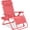 Coral, variant on NeoNiches Adjustable Zero Gravity Chair, Monochromatic Color Folding Patio Recliner w/Side Tray, Headrest - Ruby