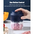 thumbnail image 5 of Household Electric Garlic Crusher, Cordless Mini Food Chopper with Rechargeable Battery, One-Touch Operation for Herbs and Vegetables, 5 of 7