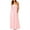 Pink, variant on Chouyatou Women's Summer Backless Tied Spaghetti Straps Casual Loose Cutout Maxi Dress with Pockets