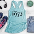 thumbnail image 2 of Vintage 1972 Tank Top, Ladies Racerback Tank Top, 50th Birthday Tank, Fiftieth Birthday Tank, B-day Tank, Cancun, X-Small, 2 of 3