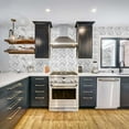 thumbnail image 4 of The Tile Life Stately Arabesque Calacatta Polished Porcelain Mosaic Floor & Wall Tile, 11 x 12 in, 6-Piece, 4 of 9