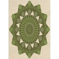thumbnail image 1 of Ahgly Company Machine Washable Indoor Rectangle Transitional Olive Green Area Rugs, 8' x 10', 1 of 7