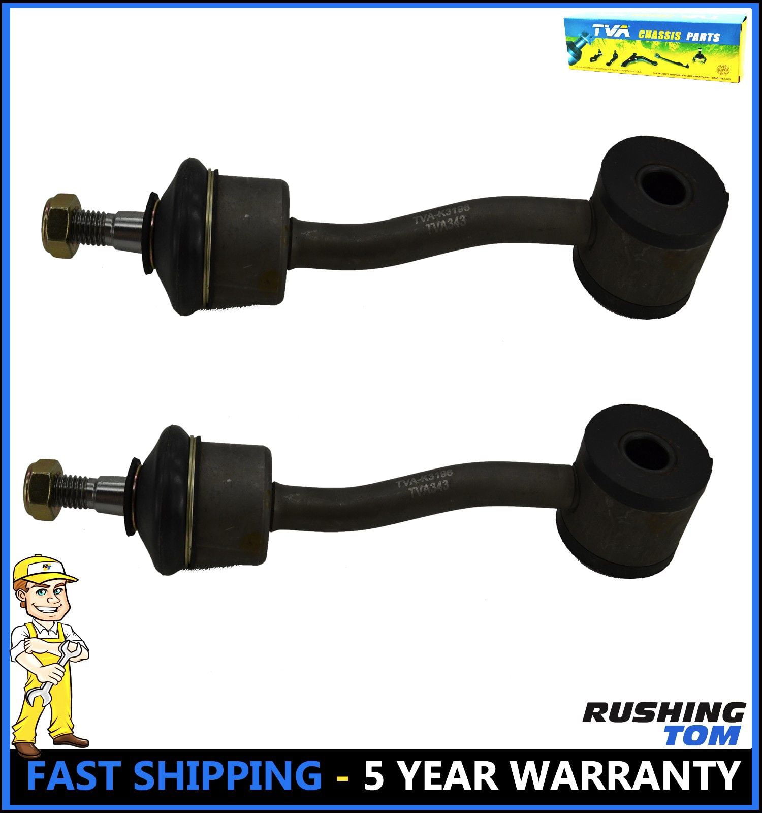 2 Pc New Suspension Kit for Grand Cherokee Front Sway Bar End Link 3 Yr Warranty