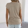 thumbnail image 6 of AUNVITO Women's Casual Fashion Short Sleeve Round Neck T-Shirt Soft Lightweight Pullover for Everyday Wear, 6 of 8