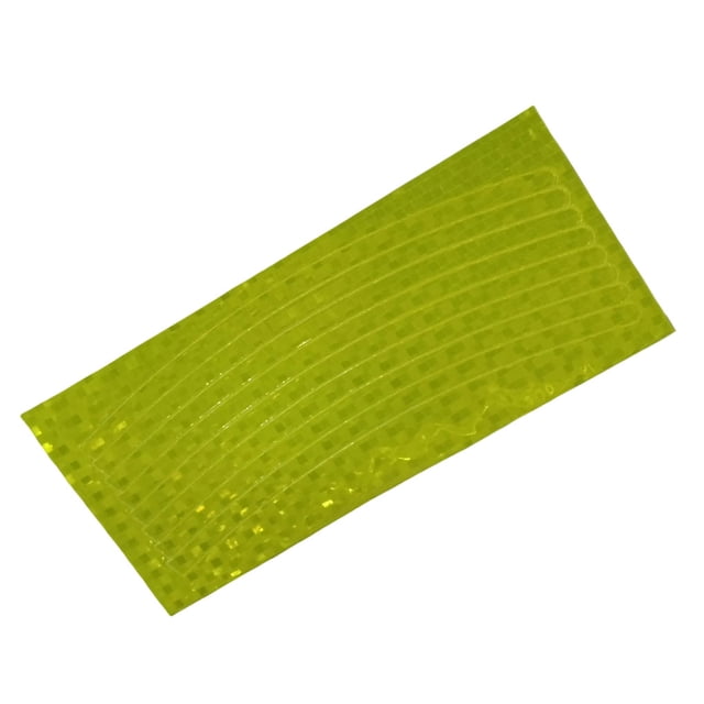 Guardoinrt Reflective Stickers Bicycle Bike Reflector Security Wheel Rim Decal Tape 5/10pcs Dark yellow 1Set