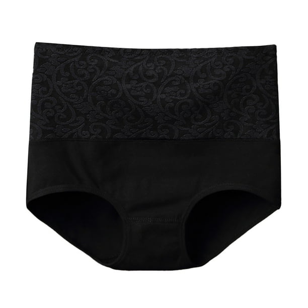 Aayomet Women's Seamless Hipster Underwear High Waisted Underwear (Black,  XL) 