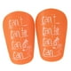 thumbnail image 4 of 2 espinilleras de fútbol, ​​espinilleras de entrenamiento de fútbol, ​​equipo de protección ligero Naranja 10cmx6cm, 4 of 8