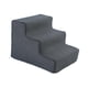 thumbnail image 2 of Escaleras para mascotas, escaleras para perros, rampa para perros, escalera multiusos, antideslizante, lavable a máquina, funda para cama, sofá, silla , S 3 peldaños S 3 peldaños gris oscuro, 2 of 8