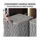 thumbnail image 4 of Portable Clothes Storage Bag Wardrobe Sorting Storage Box, Double Zipper Closure And Reinforced Han, 4 of 5