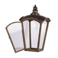 thumbnail image 2 of Set of 2 Brown and Bronze Antique Style Coach House Lanterns 29.75", 2 of 4